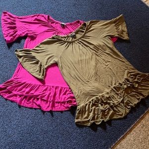 Two cute shirts that still have lots of life in them